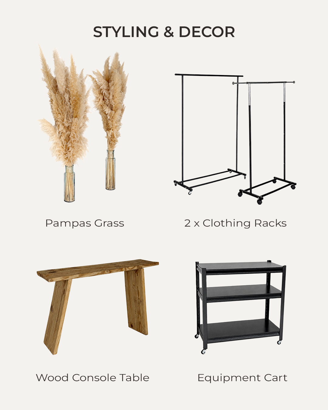 Furniture available in the 35MM Studio inventory, item 4